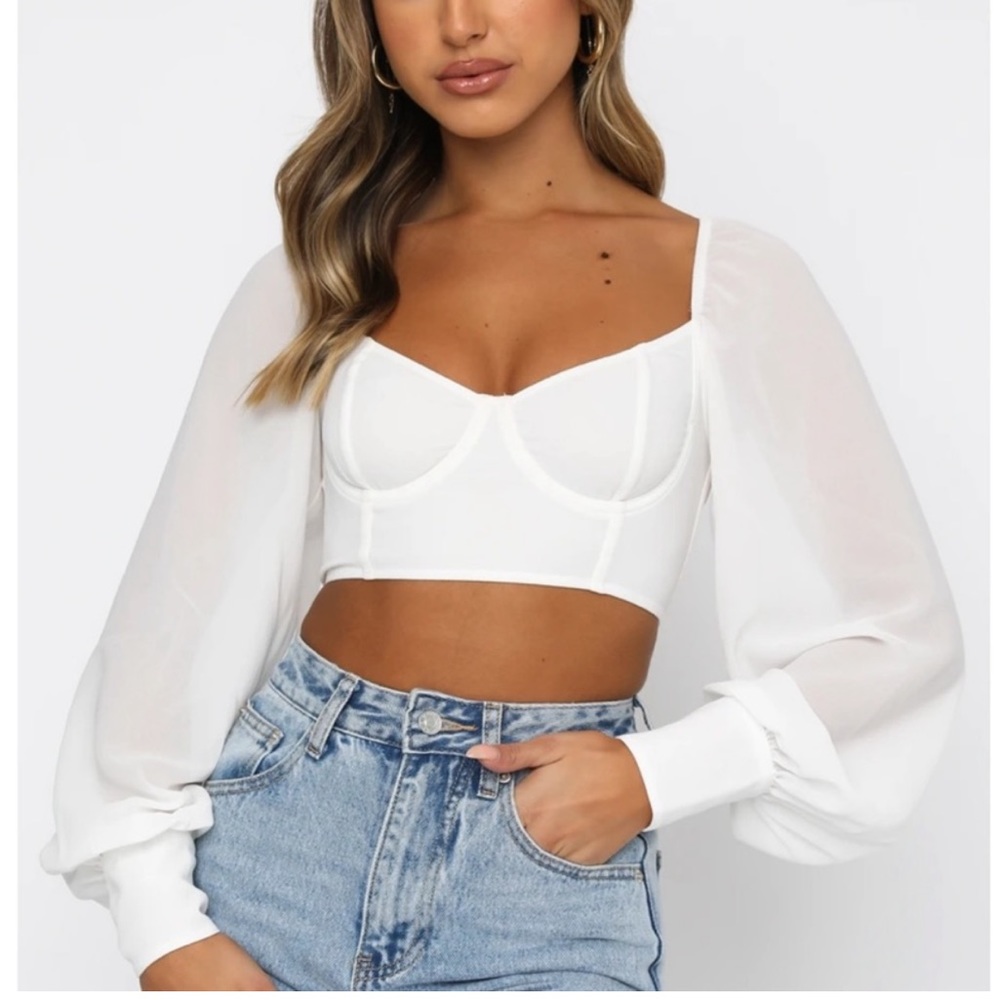 White Fox Boutique “Social Seduction Long Sleeve Top”